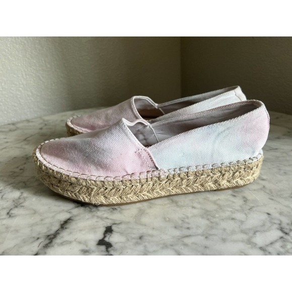 Splendid Womens Laney Espadrille Slip On Shoe Size 8.5 Pastel Tie Dye - Picture 3 of 9